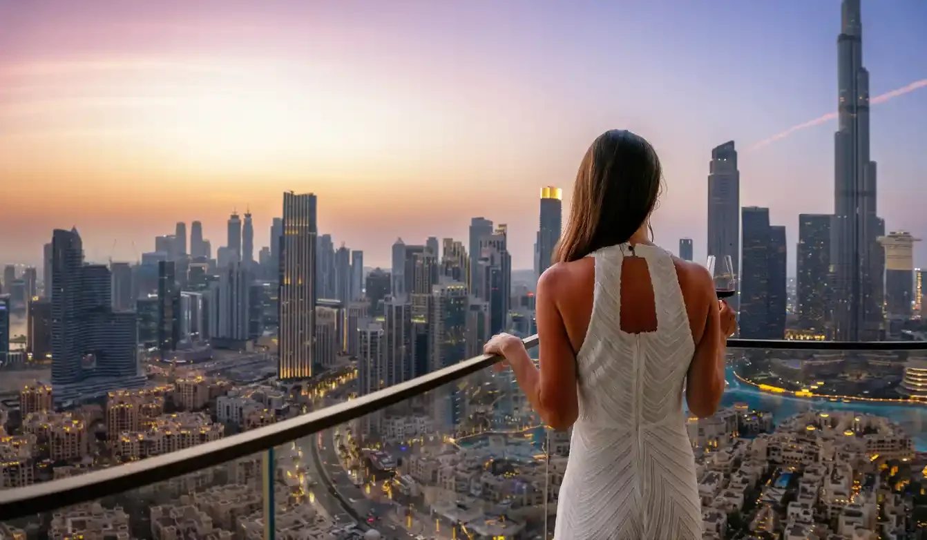 skyline Dubai , Dubai a Marzo