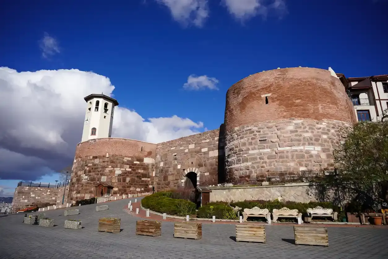 Foto della cittadella di Ankara e del suo castello