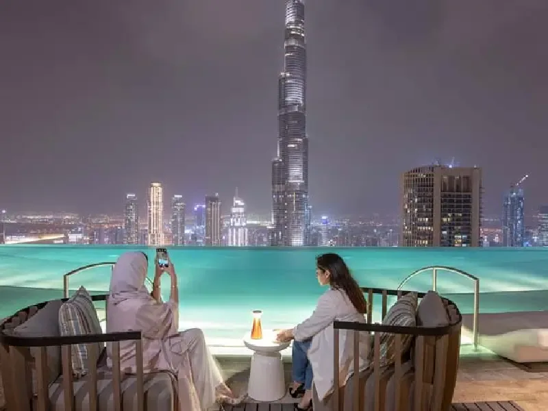 Foto della vista dal risotrante CÉ LA VI di Dubai