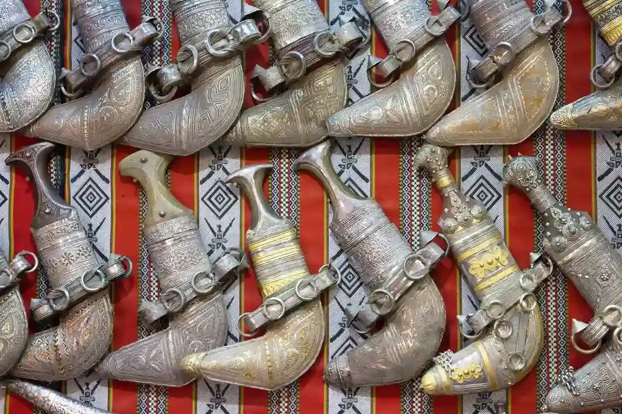 khanjar delle cose tradizionali in oman