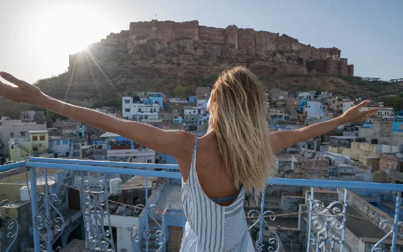 Una donna in Jodhpur