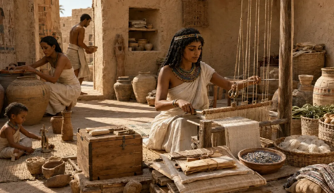 el trabajo de las mujeres en egipto antiguo