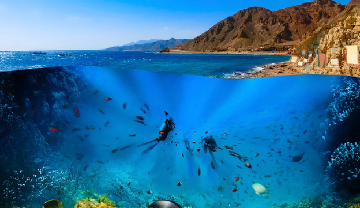 arrecifes de coral en Dahab