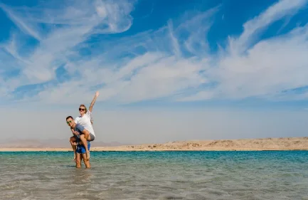 Snorkeling Ras Mohamed, una coppia al mare di a Ras Mohamed