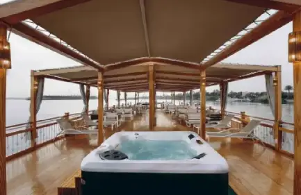 La ponte superiore in dahabeya la Rose