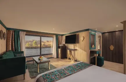 Camera di letto sulla crociera DWA, tour crociera sul nilo