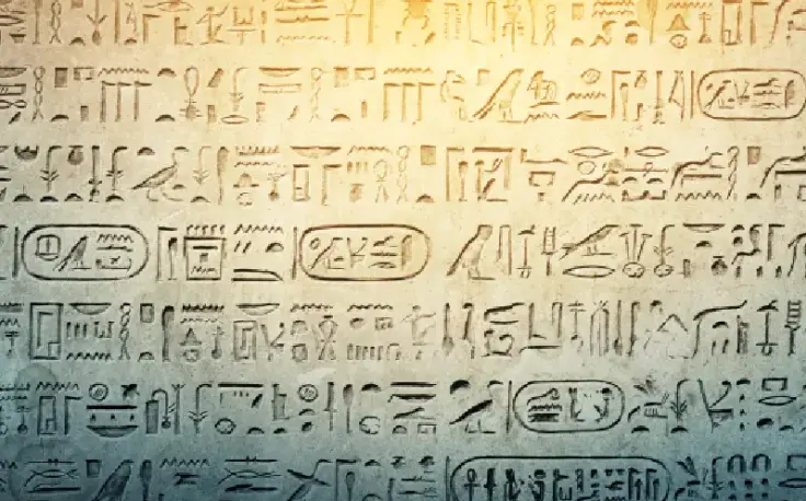 Faraone egiziano nomi, Un muro con disegni faraonici