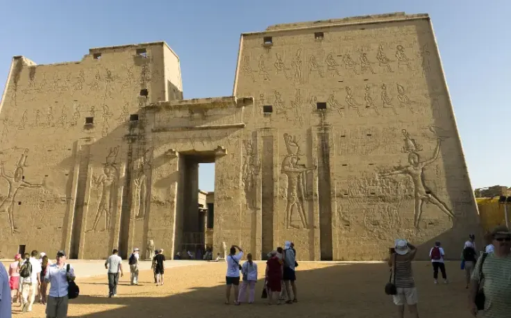 Il tempio di Edfu ad assuan, egitto posti da visitare