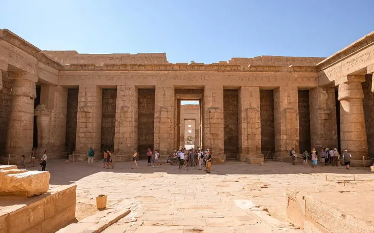 tempio di madinet habu, Architettura e design