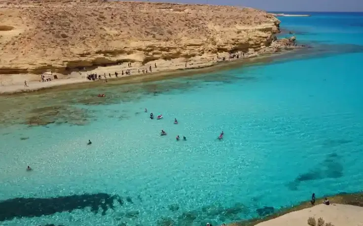 Spiaggia di cleopatra in estate a matrouh , marsa matrouh egitto