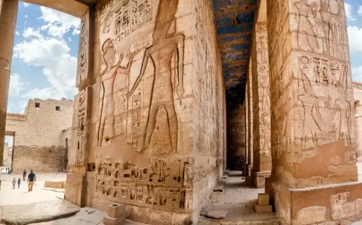 il tempio di habu , madinet habu