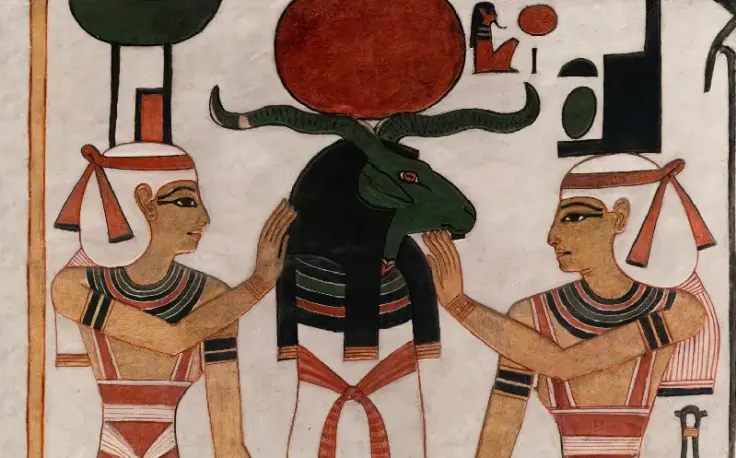 iside osiride nei templi dell'antico egitto , iside e osiride