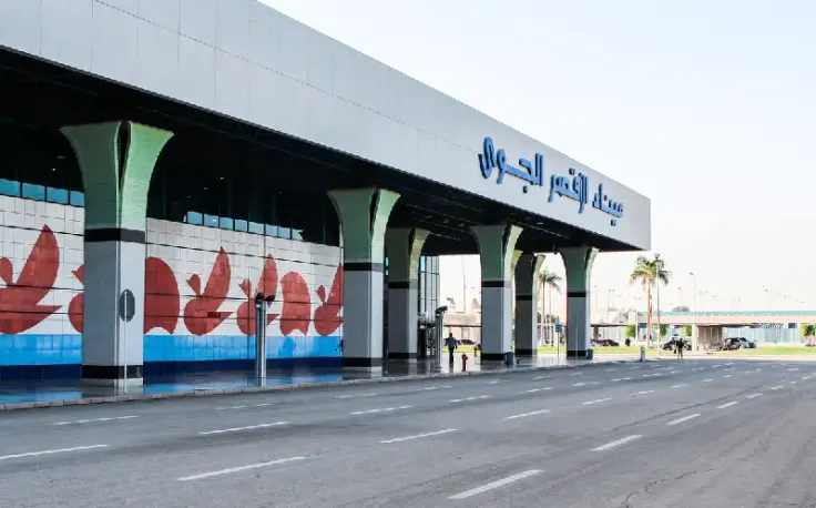 una parte dell'aeroporto internazionale di luxor, aeroporto di luxor