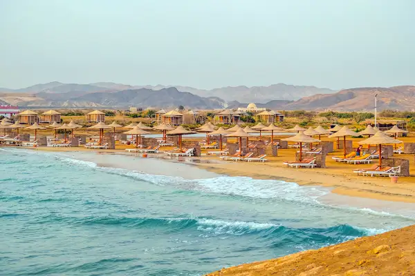 la spiaggia di Marsa Alam in Egitto