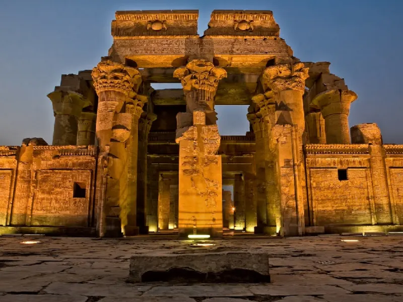 Egipto. Kom Ombo. Templo de Sobek y Haroeris, construido durante la dinastía ptolemaica.