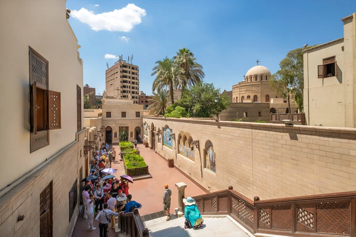 la chiesa sospesa al cairo copto