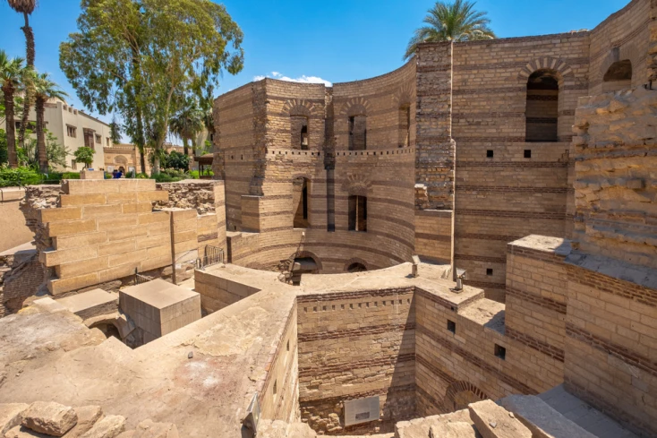 La fortezza di Babilonia al Cairo copto La fortezza di Babilonia al Cairo copto