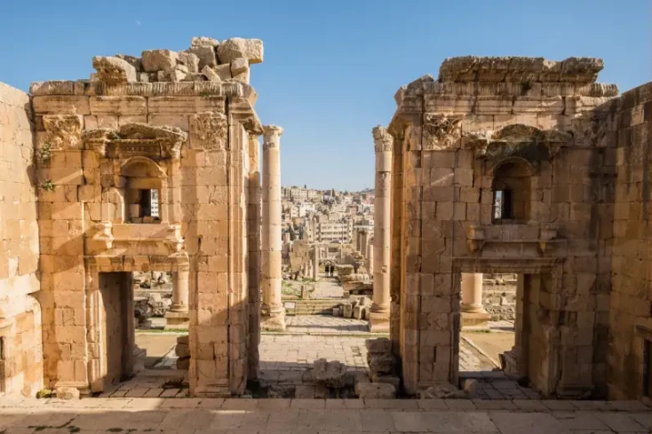 citta antica romana di jerash, jerash giordania