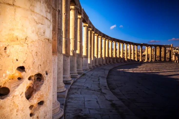 le rovine di Jerash, Jerash Giordania