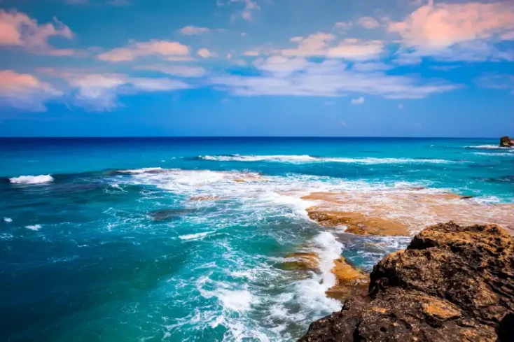 la bellissima spiaggia di agiba matrouh, marsa matrouh Egitto