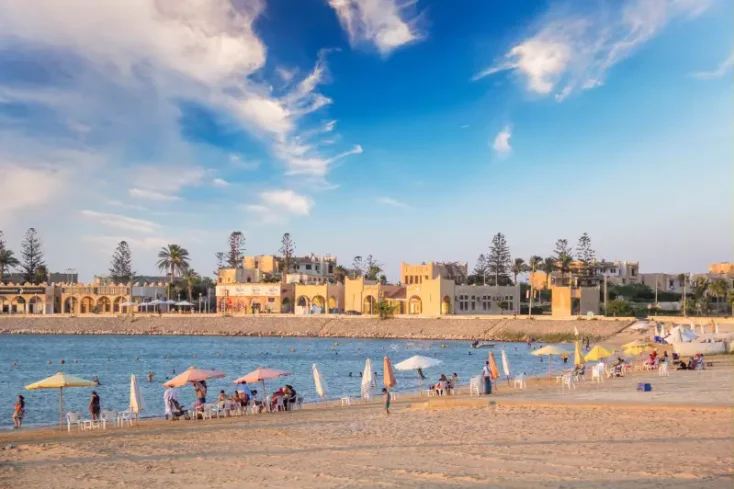 la spiaggia di marina ad el alamein , el alamein