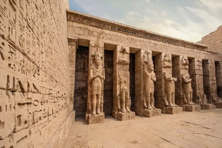 tempio di habu, medinet habu