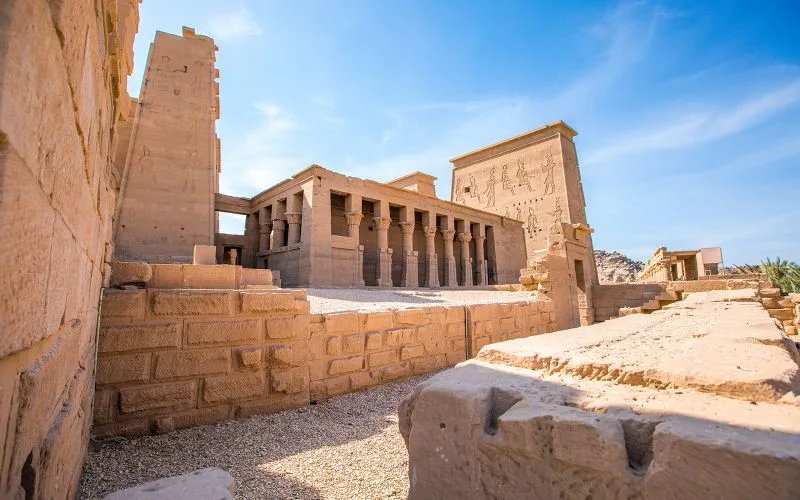 The majestic Philae temple of Aswan The majestic Philae temple of Aswan