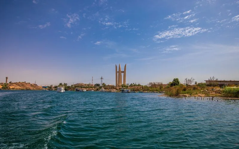 The High Dam in Aswan Egypt The High Dam in Aswan Egypt