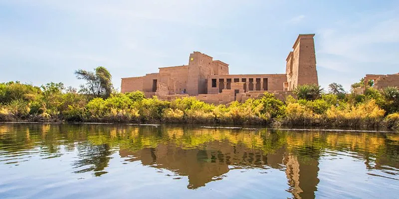 The majestic Philae temple of Aswan The majestic Philae temple of Aswan