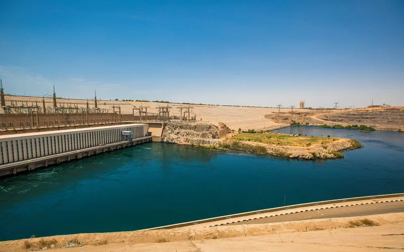 The High Dam in Aswan Egypt The High Dam in Aswan Egypt