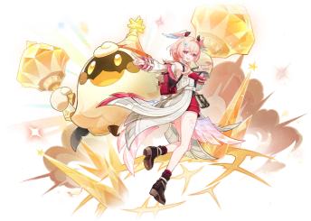 Linnea em Genshin Impact com visual ligado a Nod-Krai e temas lunares