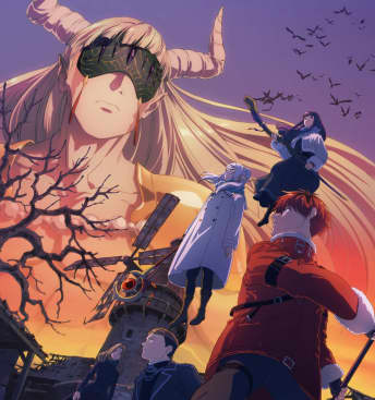 Visual da segunda temporada de Frieren com o grupo em clima de confronto