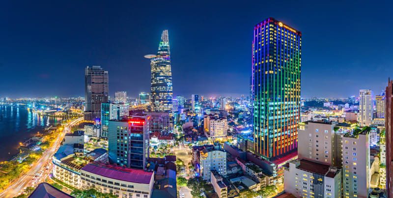 Vi landar i Ho Chi Minh
