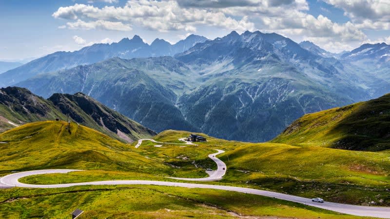Vackra Gross Glockner med Heiligenblut