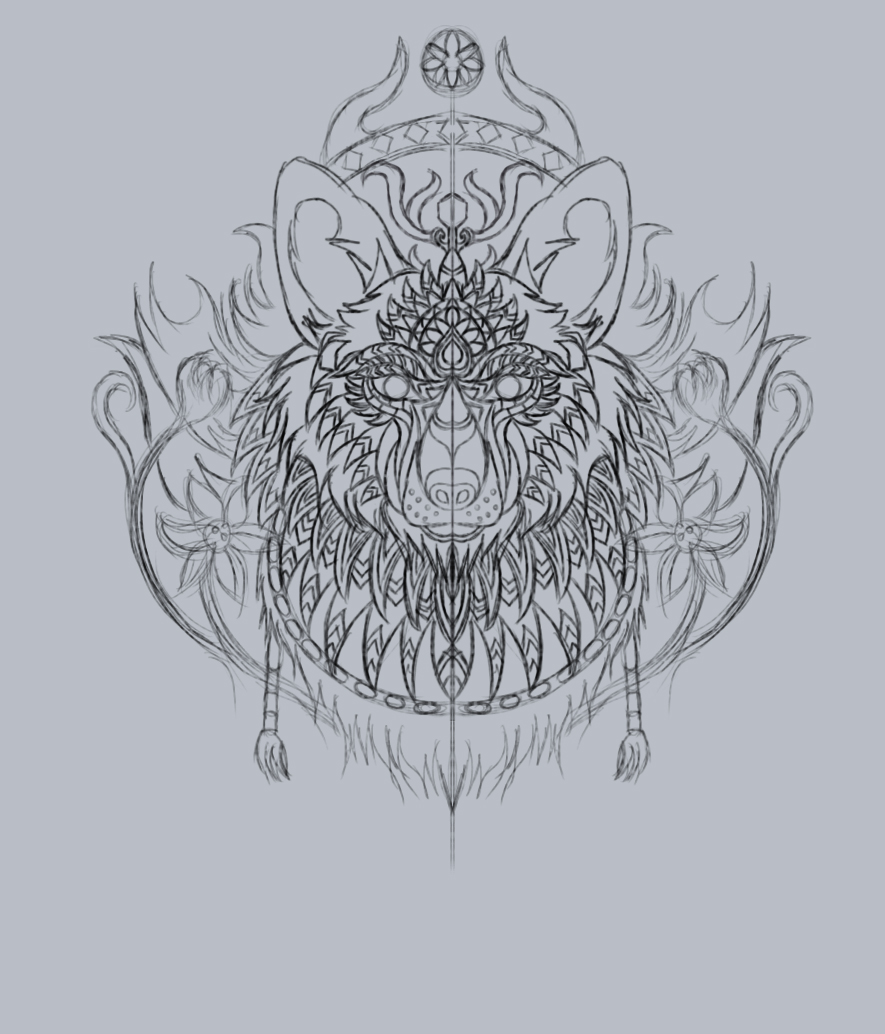 Coyote Vector Illustration - Wildlife Animal Art by ART de ONE Adobe Illustrator