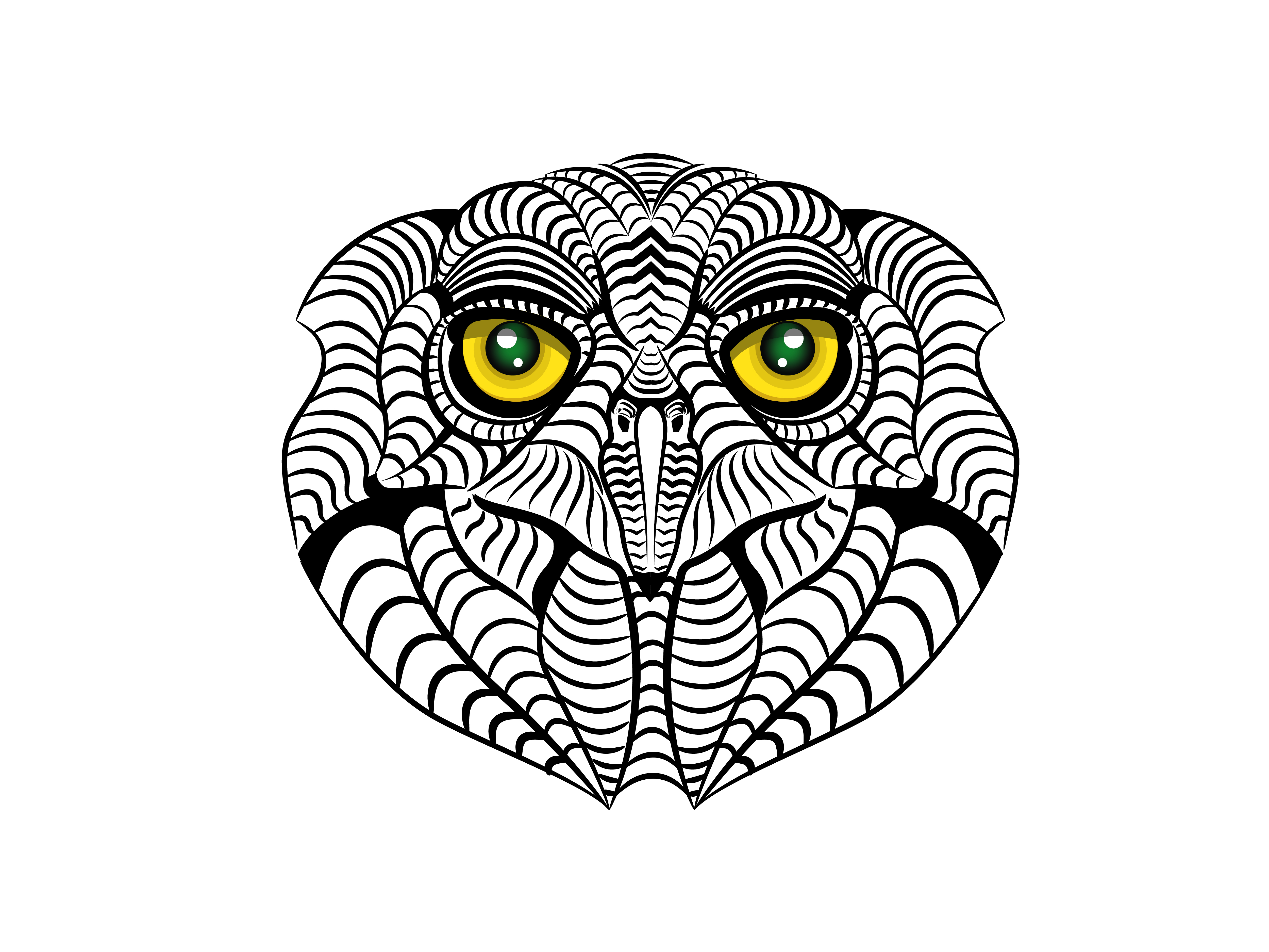 Lucky Owl Vector Art - Detailed Bird Illustration Adobe Illustrator by ART de ONE