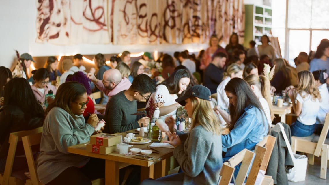 Glossier · 10-year anniversary team event