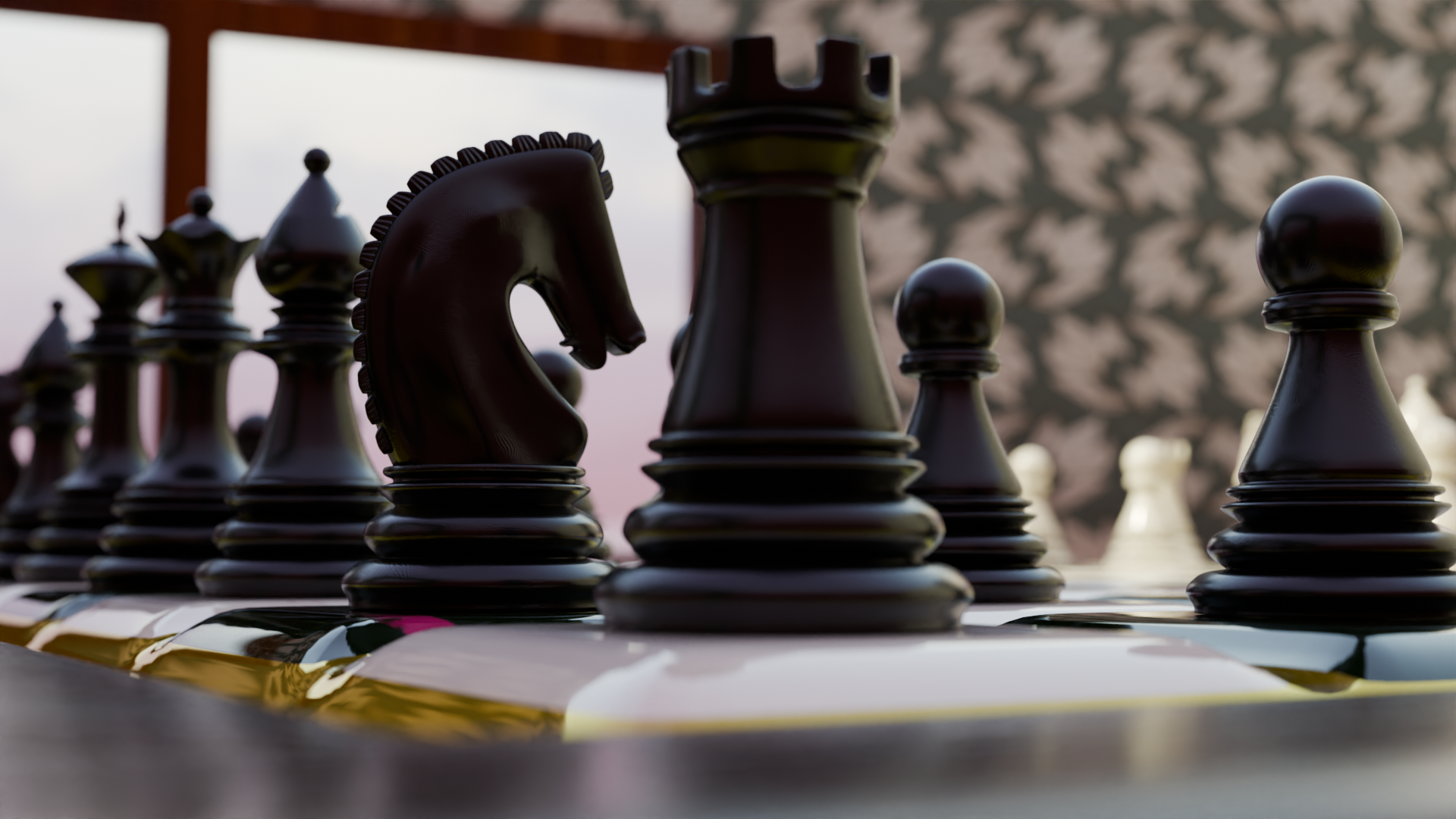 Chess set render