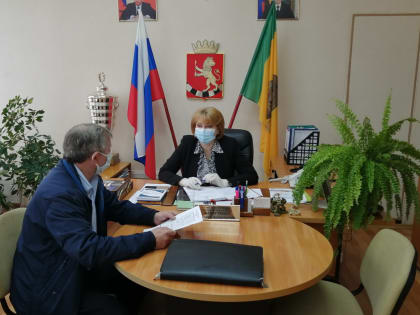 Глава администрации Башмаковского района провела рабочую встречу