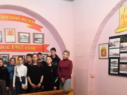 На экскурсии в музее побывали школьники из Верхнего Ломова