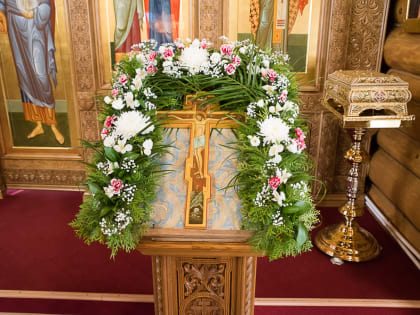 В Лазареву субботу митрополит Серафим совершил литургию в храме во имя мучеников Адриана и Наталии