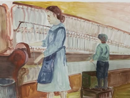 Юные пензенские художники представили рисунки, посвященные  трудовому подвигу в годы войны