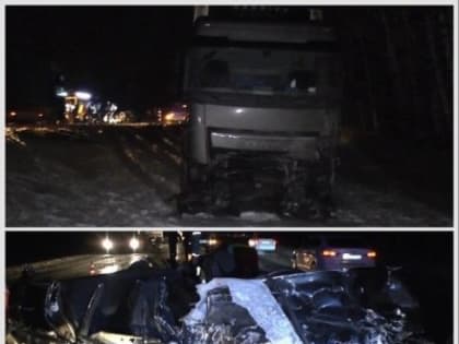 На трассе под Пензой в ДТП с фурой скончались два человека
