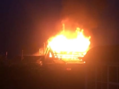 Появилось видео с места жуткого пожара на 3-м Орловском проезде в Пензе