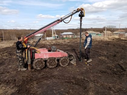 В селе Саполга Пензенской области началась установка ФАПа