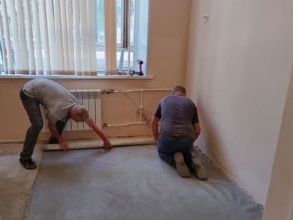На улице Циолковского завершается ремонт амбулатории