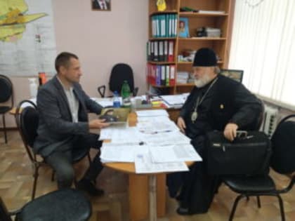 Состоялась рабочая встреча епископа Кузнецкого и Никольского Назария с главой администрации р.п.Евлашево Карнишиным Владимиром Валентиновичем