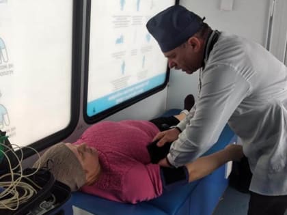 В сёлах района работал передвижной медкомплекс