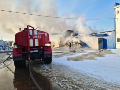 В Кузнецке локализован пожар на мебельной фабрике