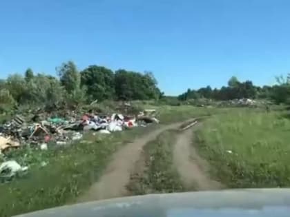 Пензенский автомобилист запечатлел на видео кучи мусора близ Воскресеновки